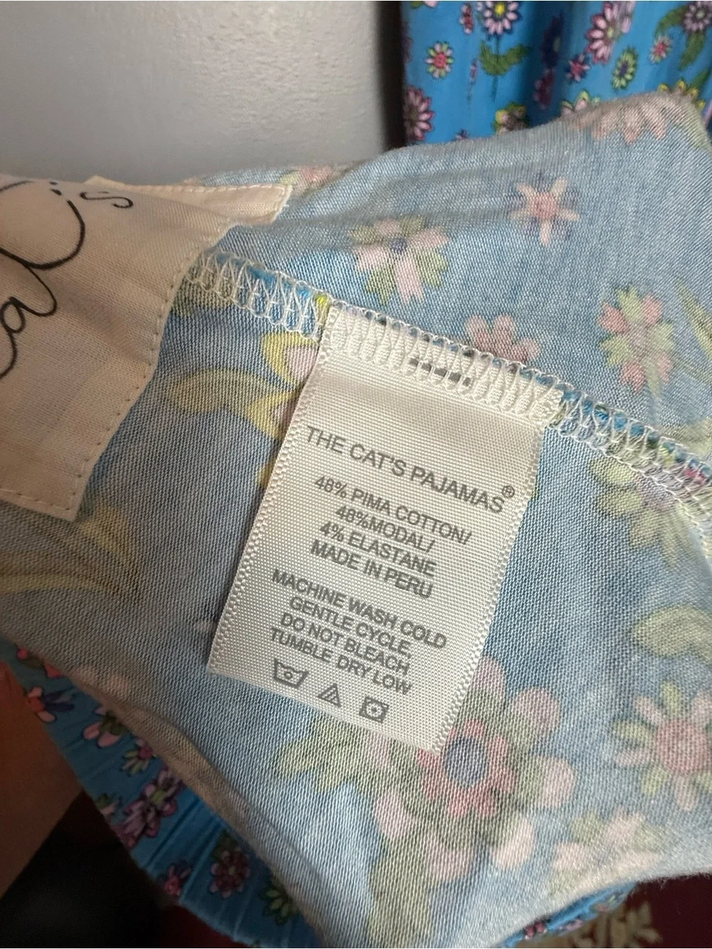 The Cats Pajamas 2 Pc Summer PJ set Womens Sz S Cotton Blend